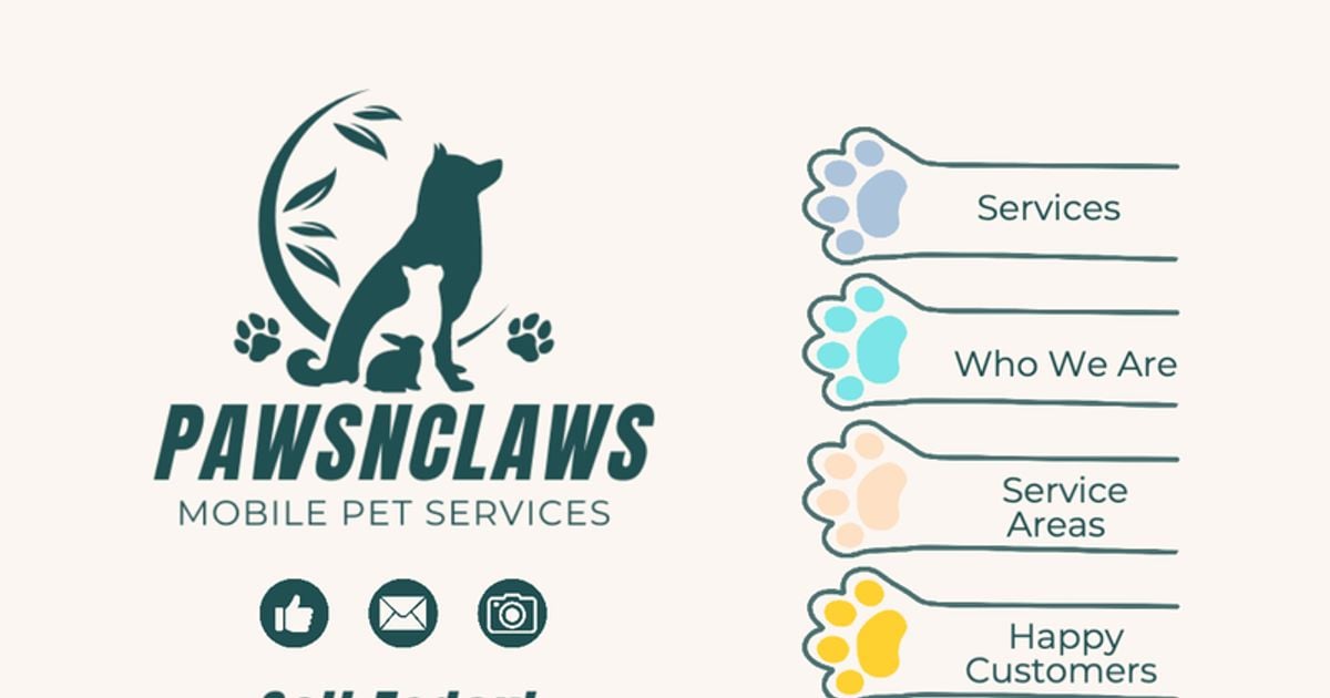 Pawsnclaws mobile pet services dog grooming listing photo